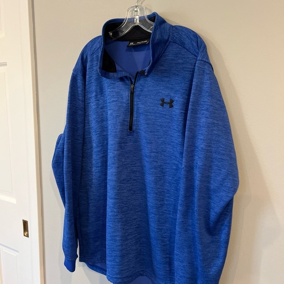 Under Armour 1/4 Quarter Zip Sweatshirt Mens Cold Gear Loose Fit Golf Sz 2XL-XXL - Picture 3 of 5